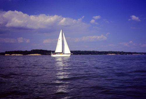 Leesylvania Sailboat in Water